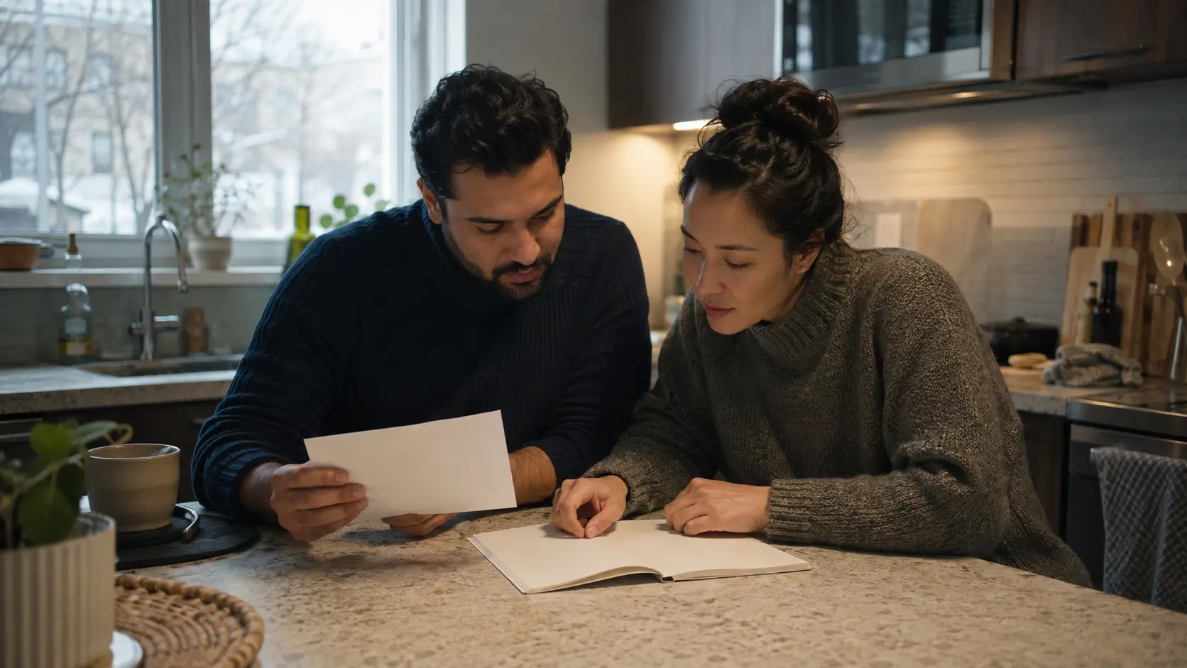 A newcomer household learning about Canadian credit